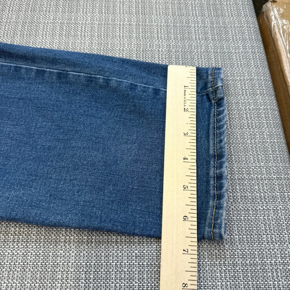 True Religion Rocco‎ Relaxed Skinny Jeans 33 x31 Blue Faded Whiskered Stretch
